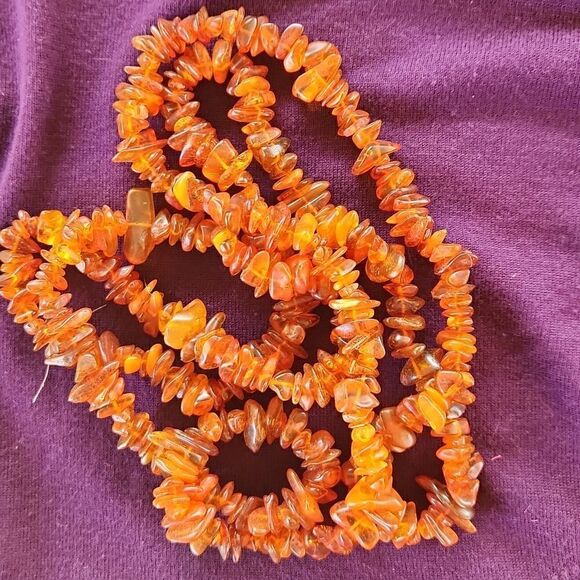 String of Amber gemstones 56" length from Lithuania - Picture 1 of 10